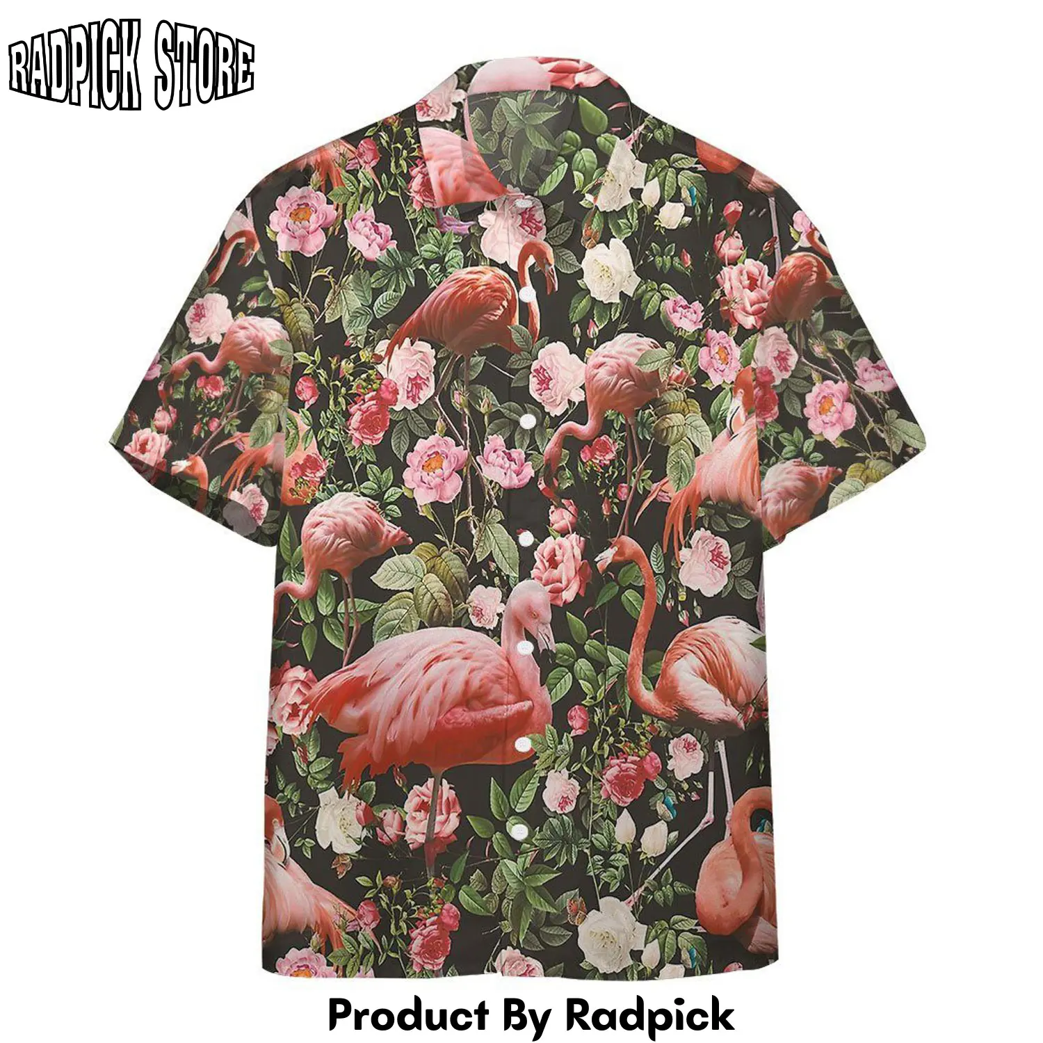 Radpick 3d floral and flamingo custom hawaii shirt rp292812
